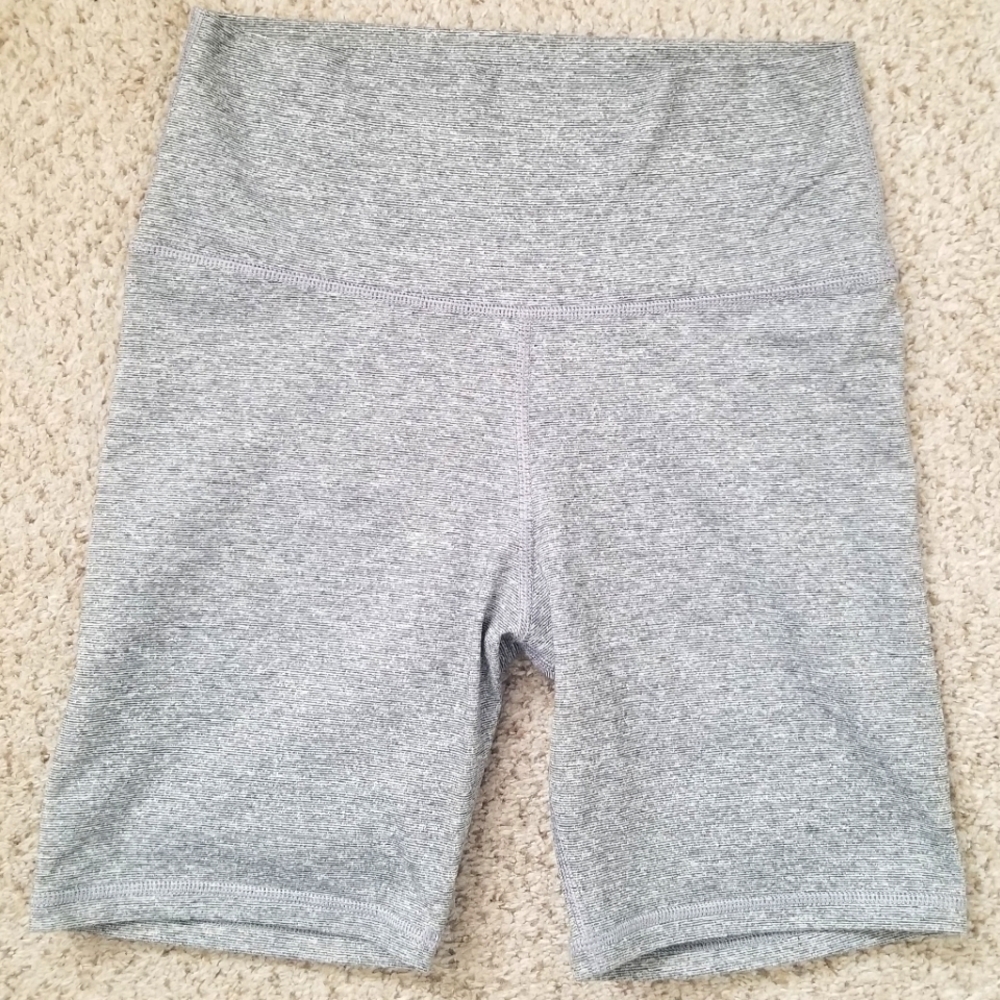 Aerie gray marl bike shorts